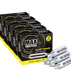 Max Tactical CO2-Kapseln 50 Stück je 12g