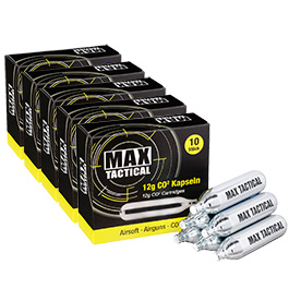Max Tactical CO2-Kapseln 50 Stück je 12g