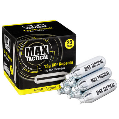 Max Tactical CO2-Kapseln 25 Stück je 12g