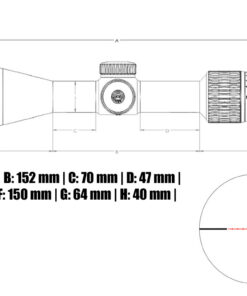 Alternative view of Zielfernrohr Anschütz Optics Classic 6-24x50 AO Absehen MIL DOT IR beleuchtet 25,4 mm Tubus