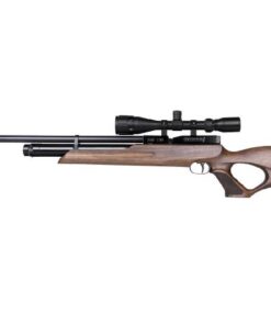 Pressluftgewehr Weihrauch HW 100 T F.S.B., Nussbaumholz-Lochschaft, langer Lauf, Laufmantel, Kaliber 4,5 mm (P18)