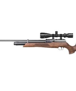 Pressluftgewehr Weihrauch HW 100 S Nussbaumholz-Sportschaft langer Lauf Schalldämpfer Kaliber 5,5 mm (P18)