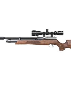 Pressluftgewehr Weihrauch HW 100 S Nussbaumholz-Sportschaft Schalldämpfer Kaliber 4,5 mm (P18)