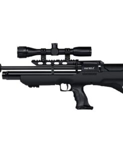 Pressluftgewehr Weihrauch HW 100 X-BP Synthetik-Schaft Bullpup-Ausführung mit Schalldämpfer Lauflänge 410 mm Kaliber 4,5 mm (P18)