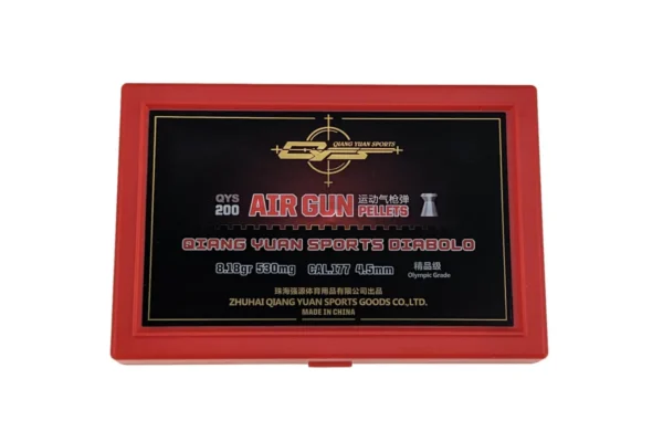 Qiang Yuan Luftgewehrkugeln Olympic, einzeln abgepackt, 200 Diabolos 4,50 mm